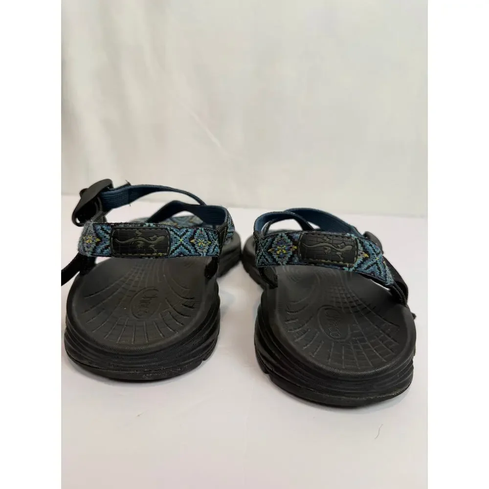 Chaco Z/Volv Men's Sport Sandal Size 13M Blue Geometric Diamond EcoTread Hiking